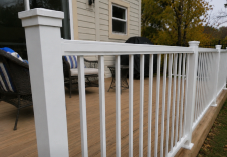 Traditional Picket Railing on an Ottawa-area deck