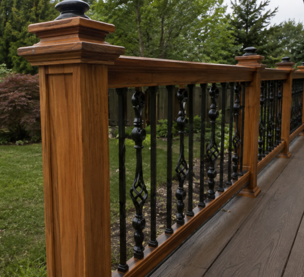 Craftsman / Decorative Railing on an Ottawa-area deck